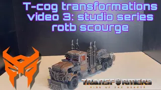 T-cog transformations transformational guide video 3: studio series custom scourge