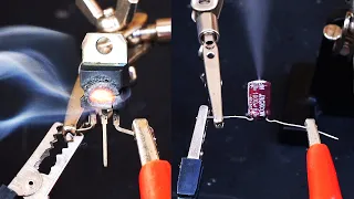 Burning Electronics Components with High Voltage