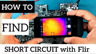 Apple Imac Logic Board Fix With The Help Of Flir One Thermal Imager/Camera: Find Short Capacitor