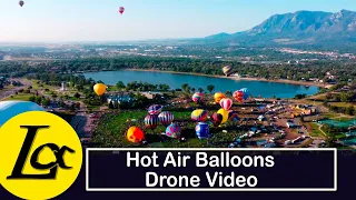 Hot Air Balloon: Festival Drone Video