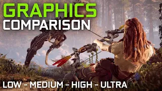 Horizon Zero Dawn | PC Graphics Comparison - Low vs. Medium vs. High vs. Ultra | 1080p