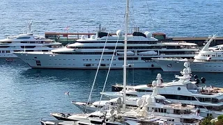 $400Million KATARA 408ft Owner Emir of Qatar•Lurssen •Largest yacht Docking in Monaco@emmansvlogfr