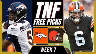 Thursday Night Football (NFL Week 7) BRONCOS vs BROWNS | TNF Free Picks & Odds