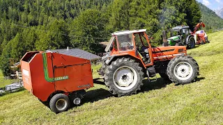 FIENAGIONE 2023 | Same Laser 110 - Deutz Fahr 5090 | HAY PROCESS On Mountain