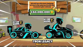 Hill Climb Racing 2 - Epic TRON LEGACY Vehicles😍 (Gameplay)