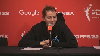 Allie Quigley Reacts To Chicago Sky Advancing In WNBA Playoffs After Beating NY Liberty On The Road