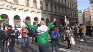 Demo in Innenstadt/Polizei Großeinsatz in Wien