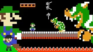 Luigi defeats Bowser by doing absolutely nothing