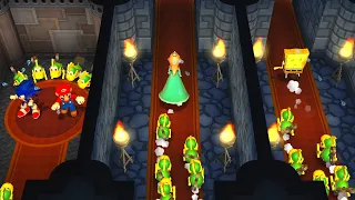 Mario Party 9 Step It Up - Mario vs Sonic vs Rosalina vs Spongebob (Master CPU)