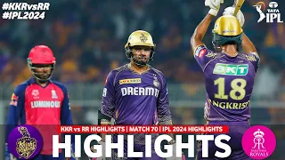 KKR vs RR 70th Match IPL 2024 Highlights | IPL Highlights 2024 | KKR vs RR highlights today