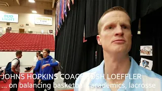 John's Hopkins basketball coach Josh Loeffler