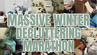OVER 3 HOURS OF WINTER HOUSE CLEANING DECLUTTERING AND ORGANIZING | 2023 EXTREME CLEANING MARATHON