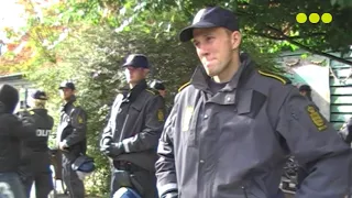 Police Raid in Pusher Street, Christiania, Denmark - 2009