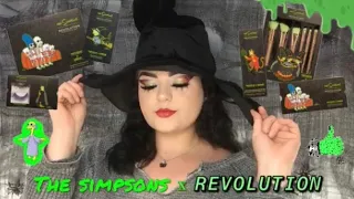 FIRST IMPRESSIONS || REVIEW MAKEUP REVOLUTION x THE SIMPSONS TREEHOUSE OF HORROR COLLECTION