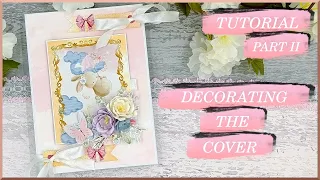 TUTORIAL II - Accordion-shaped mini photo album - Decorating the cover - scrapbooking, diy