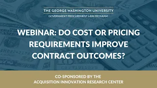 Do Cost or Pricing Requirements Improve Contract Outcomes?