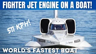 Worlds FASTEST Fighter Jet Engine Powered Boat. Spirit of Australia 2