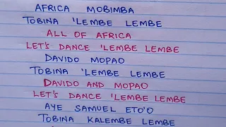 Koffi Olomide ft Davido - Legende (Fan Made Lyrics Video) Translated to English