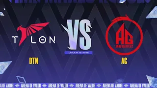 DTN vs AG Game 1 I AIC 2021 Group Stage Day 3 I Dtac x Talon vs All Gamers Full Games