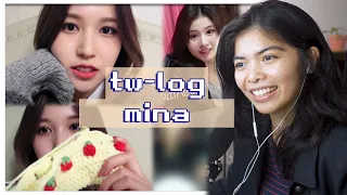 TWICE MINA's TW-LOG with SECRET FRIEND [reaction]