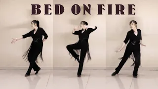 Bed on Fire - Line Dance | Music (with lyrics) by Teddy Swims