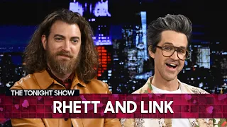 Rhett Punched Link in the Shoulder While He Was Recovering from a Broken Collarbone | Tonight Show