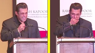 Salman Khan's FUNNIEST Speech Where He Could'nt Stop Laughing At All