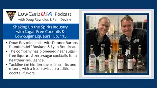 Shaking Things Up with Sugar-Free Cocktails & Low-Sugar Liqueurs: Ep 115