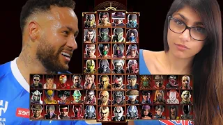 Mortal Kombat 9 - NEYMAR JR 😜 & MIA 😈 - Expert Tag Ladder - Gameplay @(1080p) - 60ᶠᵖˢ ✔