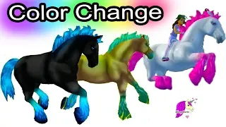 Magic Color Changing Horses ! Color Change Jorvik Wild Horse Star Stable Online Game Play