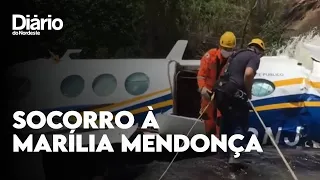 Veja as dificuldades que os bombeiros enfrentaram para prestar socorro à Marília Mendonça