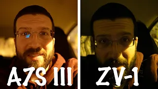 Sony A7S III vs. ZV-1 // low light comparison