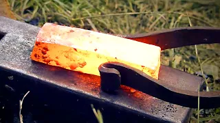 SMELTING AND FORGING BLOOMERY IRON [Trollsky Knifemaking]