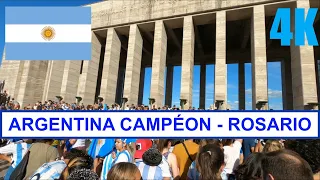 ARGENTINA CAMPEÓN Festejos en Rosario