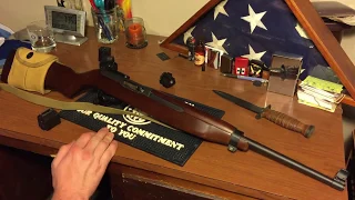 Showing off my custom Ruger 10/22 M1 carbine tribute