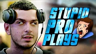 WHEN CS:GO PRO PLAYERS MAKE STUPID PLAYS! (10 IQ PLAYS)