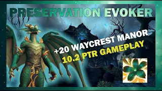 10.2 PTR Preservation Evoker Gameplay | +20 Waycrest Manor