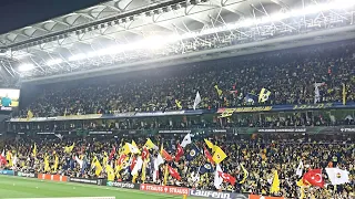 Fenerbahçe-Olympiacos, maç öncesi harika tribünler, Mohikan-Yensen Yenilsen Kalbim Hep Senle.