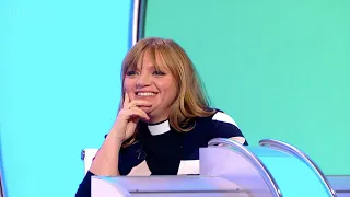 Would I Lie to You S14 E5 (1 Feb 21). Ed Gamble, Claudia Winkleman, Rev Kate Bottley, Sara Barron