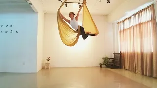 Aerial yoga aerial dance 空中瑜伽 空中舞韵 展布背叉篇 空中飞翔 空中风帆