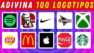 Adivina 100 Logos Famosos en 3 Segundos ⏰😱 | ¿Cuántas Marcas conoces? | Quiz Cultura de Logotipos