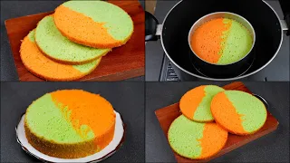 ONE BATTER TWO FLAVOUR CAKE RECIPE | ORANGE & LEMON CAKE FLAVOUR RECIPE | WITHOUT OVEN | N'Oven