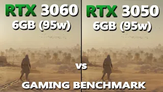 RTX 3060 (95w) vs 3050 6GB (95w) Gaming Test | Acer Nitro 5 vs Lenovo LOQ Gaming Test | #rtx3060