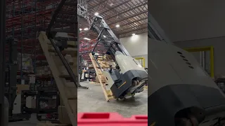 New Reach Truck Stand Up!