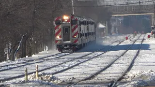 Watching The Zephyr And Metra At Hinsdale