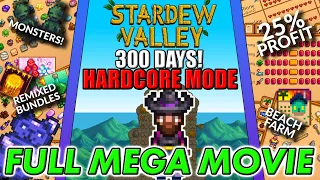 300 Days MEGA MOVIE | Stardew Valley BUT on Hardcore Mode