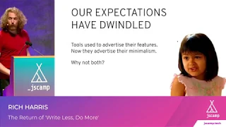 The Return of 'Write Less, Do More' by Rich Harris  | JSCAMP 2019