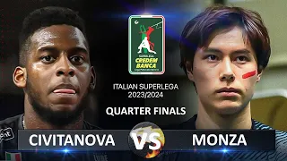 Quarter Finals of Italian Volleyball SuperLega 2023/2024 | Civitanova vs Monza