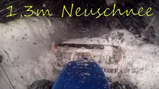 ❄️️Winterdienst bei 1,3m Neuschnee ❄️️ Jan. 2021 /New Holland Power in Oberkärnten