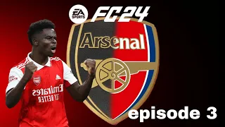 A hat-trick from Gabriel Jesus to complete the comback vs Man Utd. Arsenal career s1 ep1. EAFC24